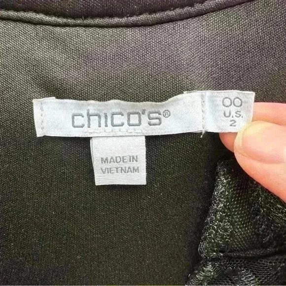 Chico’s burnout velvet lace midi dress - Picture 7 of 12